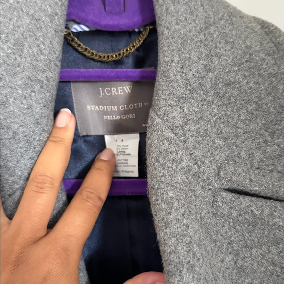 J. Crew Charcoal Double-Breasted Pea Coat - Picture 4 of 4